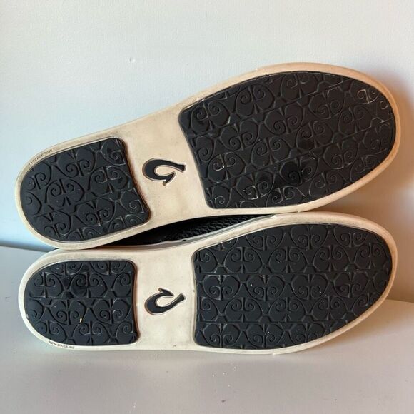 OluKai Womens Pehuea Shoes Size 10 Grey Slip-On Casual Mesh Drop Heel Sneakers - Picture 7 of 8